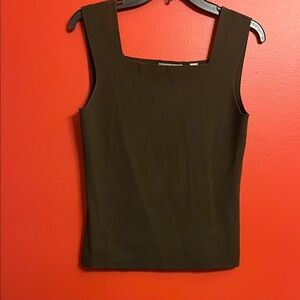 Kate Hill Elegant Black Sleeveless Top Size M
